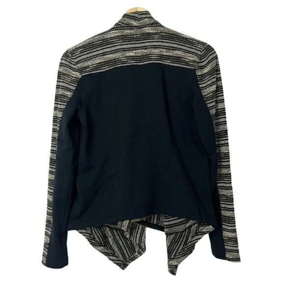 Lucky Brand Brown & Black Textured Knit Moto Jacket S - Picture 2 of 5